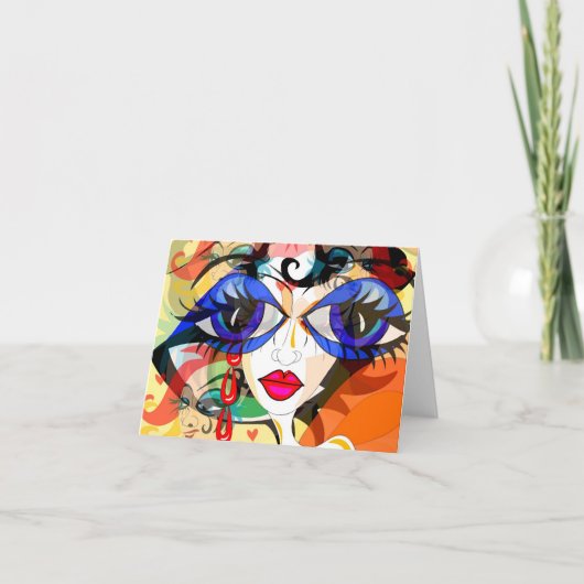 Carte pour notes surréaliste d'oeil (Devant)