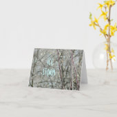 carte pour notes/TEMPÊTE DE GLACE/ PHOTOGRAPHIE./C (Fleur jaune)