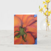 Carte pour notes tomate (Fleur jaune)