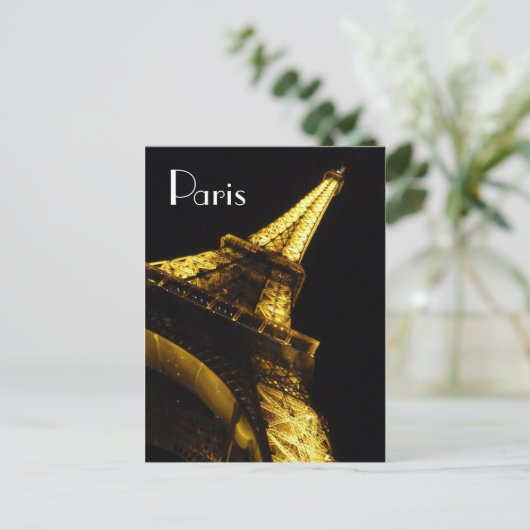 Carte pour notes Tour Eiffel Paris (Debout devant)