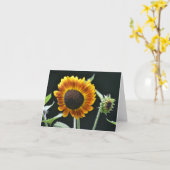 Carte pour notes tournesol (Fleur jaune)