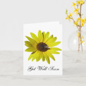 Carte pour notes tournesol (Fleur jaune)