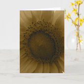 Carte pour notes tournesol (Fleur jaune)