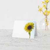 Carte pour notes tournesol (Fleur jaune)