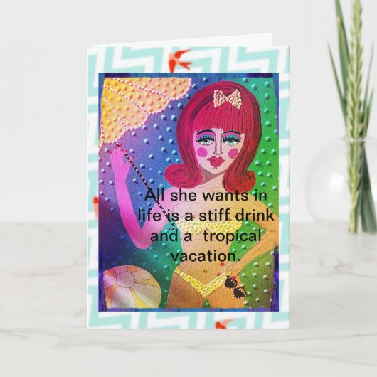 CARTE POUR NOTES-TOUT CE QU'ELLE VEUT DANS LA VIE, (Devant)