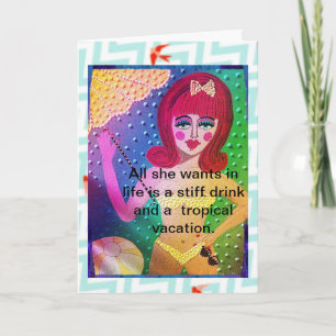 CARTE POUR NOTES-TOUT CE QU'ELLE VEUT DANS LA VIE,