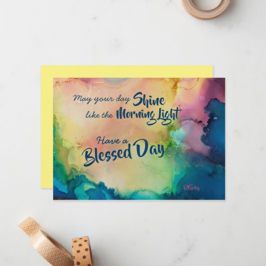 Carte pour notes toutes les occasions (Devant/Arrière en situation)