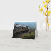 Carte pour notes : Train de vapeur dans Yorkshire (Fleur jaune)