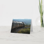 Carte pour notes : Train de vapeur dans Yorkshire (Devant)