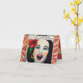 CARTE POUR NOTES TROP MAUVAIS ESPRIT FERMÉ (Fleur jaune)