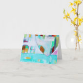 Carte pour notes tropical de plaisir (Fleur jaune)