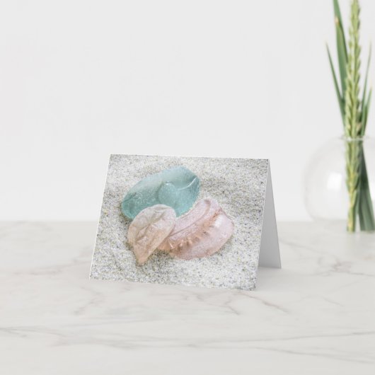 Carte pour notes - Verre de mer dans les pastels (Devant)