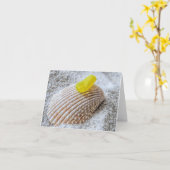 Carte pour notes - Verre de mer jaune (Fleur jaune)