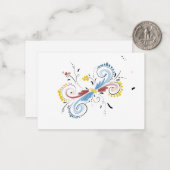 Carte pour notes vide (Devant/Arrière en situation)