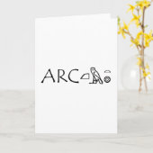 Carte pour notes vide d'ARCE (Fleur jaune)