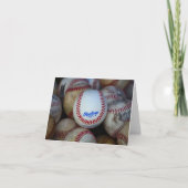 Carte pour notes vide de base-ball (Devant)