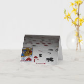 Carte pour notes vide de cartes de jeu (Fleur jaune)