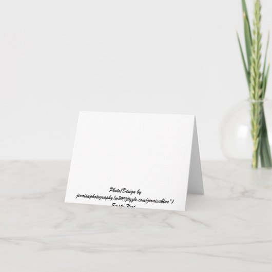 Carte pour notes vide de nid (Dos)