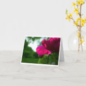 Carte pour notes vide de pivoine (Fleur jaune)