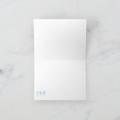 Carte pour notes vide de rétros fleurs (Intérieur)