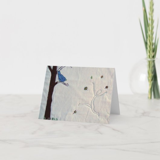 Carte pour notes vide d'observation d'oiseau (Devant)