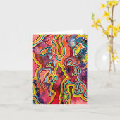 Carte pour notes vierge (Fleur jaune)