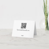 Carte pour notes vierge de fleurs (Dos)