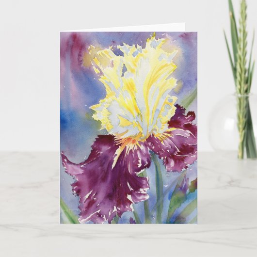 carte pour notes vierge "Iris IX" (Devant)
