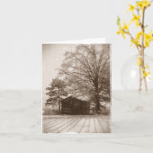 Carte pour notes vintage de ferme (Fleur jaune)