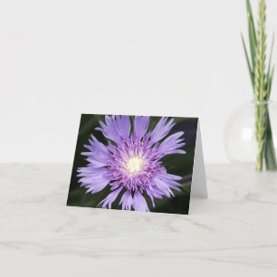 Carte pour notes violet de fleur
