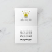 CARTE POUR NOTES VIP (Intérieur)