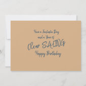 Carte pour notes voilier (Dos)