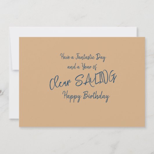 Carte pour notes voilier (Dos)