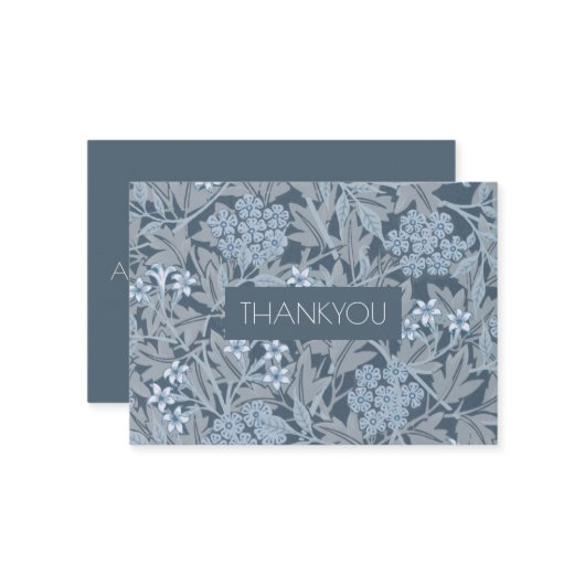 CARTE POUR NOTES : WILLIAM MORRIS : JASMINE (Devant/Arrière en situation)