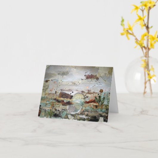 Carte pour notes World View (Fleur jaune)