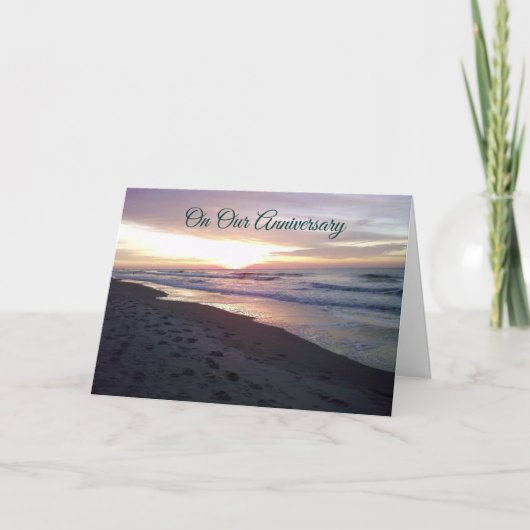 CARTE POUR NOTRE ANNIVERSAIRE AMOUR "VOUS"/ SEULEMENT VO (Devant)