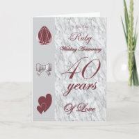 Pour notre anniversaire de mariage rubis