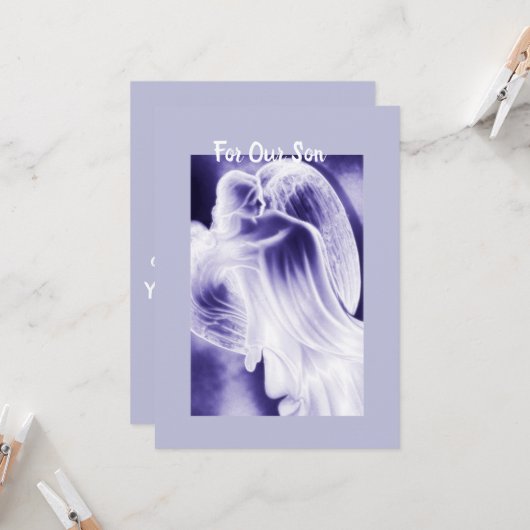Carte Pour notre fils (Devant/Arrière en situation)