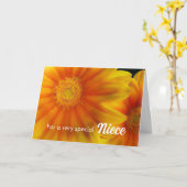 Carte Pour Nuit Anniversaire Gazania Flowers (Fleur jaune)