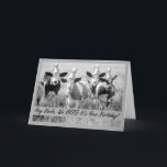 Carte Pour Oncle Funny Birthday Cattle<br><div class="desc">Cette carte d'anniversaire est ornée d'une photo en noir et blanc de bétail avec des oreilles allongées et des casquettes de fête. Parfait pour les éleveurs,  les cowboys ou les amateurs de bétail. Copyright © Shoaff Ballanger Studios,  2023.</div>