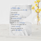 Carte pour papa de Son Fête des pères Sentimentale (Fleur jaune)