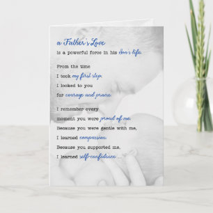 Carte pour papa de Son Fête des pères Sentimentale