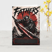 Carte pour papa Héritage de Samouraï (Fleur jaune)