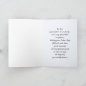 Carte Pour parrain sur Fête des pères mignonne ours Folk (Intérieur)