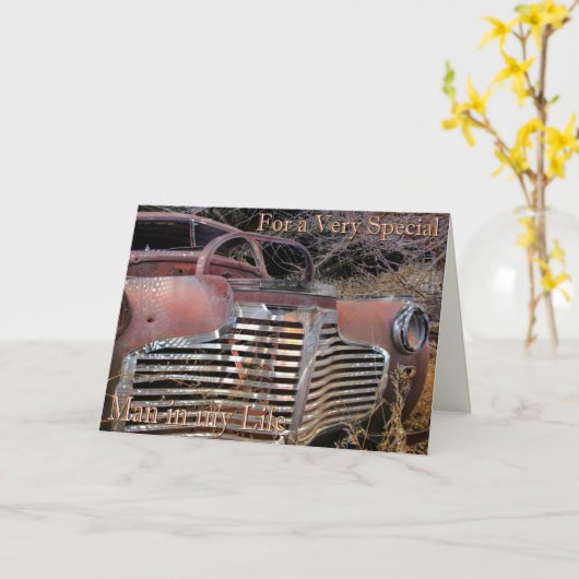 Carte Pour père (Fleur jaune)