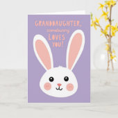 Carte pour petite-fille Somebunny vous aime (Fleur jaune)