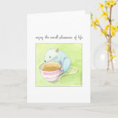 Carte pour petits plaisirs (Fleur jaune)