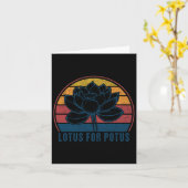 Carte Pour Potus Kamala Harris 2024 Vintage (Fleur jaune)
