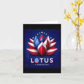 Carte Pour Potus Kamala Harris Pour Président 2024 1  (Fleur jaune)