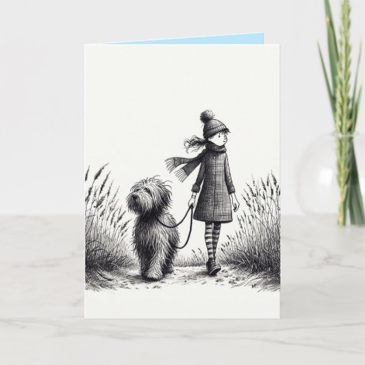 Carte pour promener le chien (Devant)